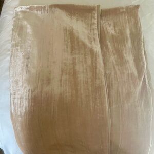 WEST ELM Velvet Crinkle DUVET EURO Sham in Pearl 2